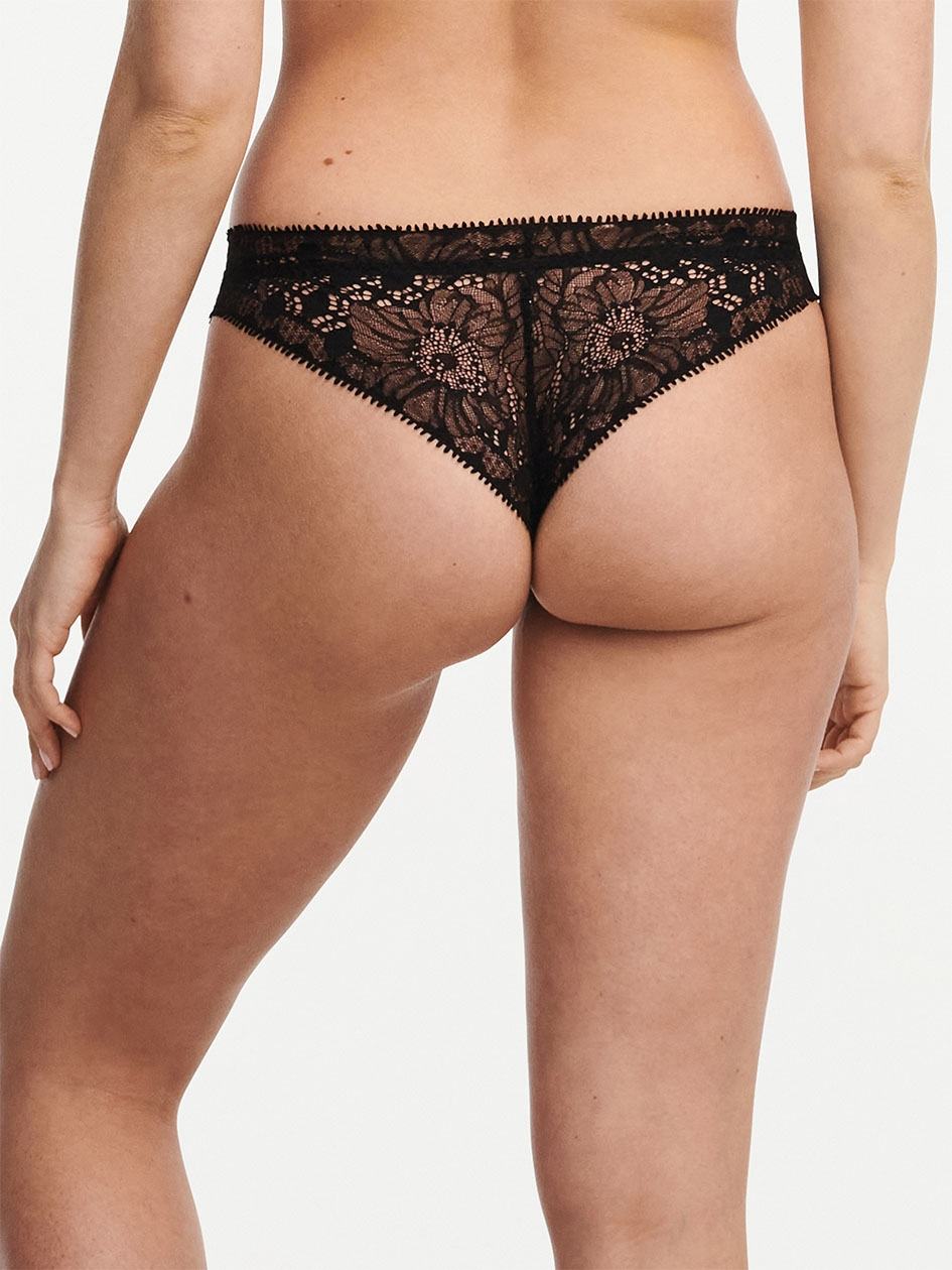 Black Chantelle Day to Night Women Thong Panty | AGI2150XR