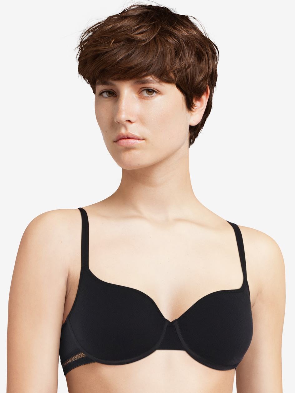 Black Chantelle Dream Today Women T-Shirt Bra | OUJ2922GA