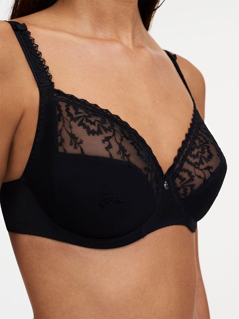 Black Chantelle Every Curve Full Coverage Women Unlined Bra | XJQ7948OL