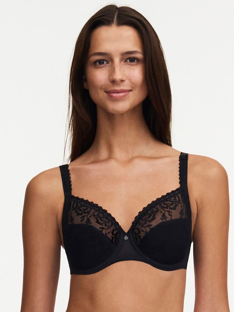 Black Chantelle Every Curve Full Coverage Women Unlined Bra | XJQ7948OL