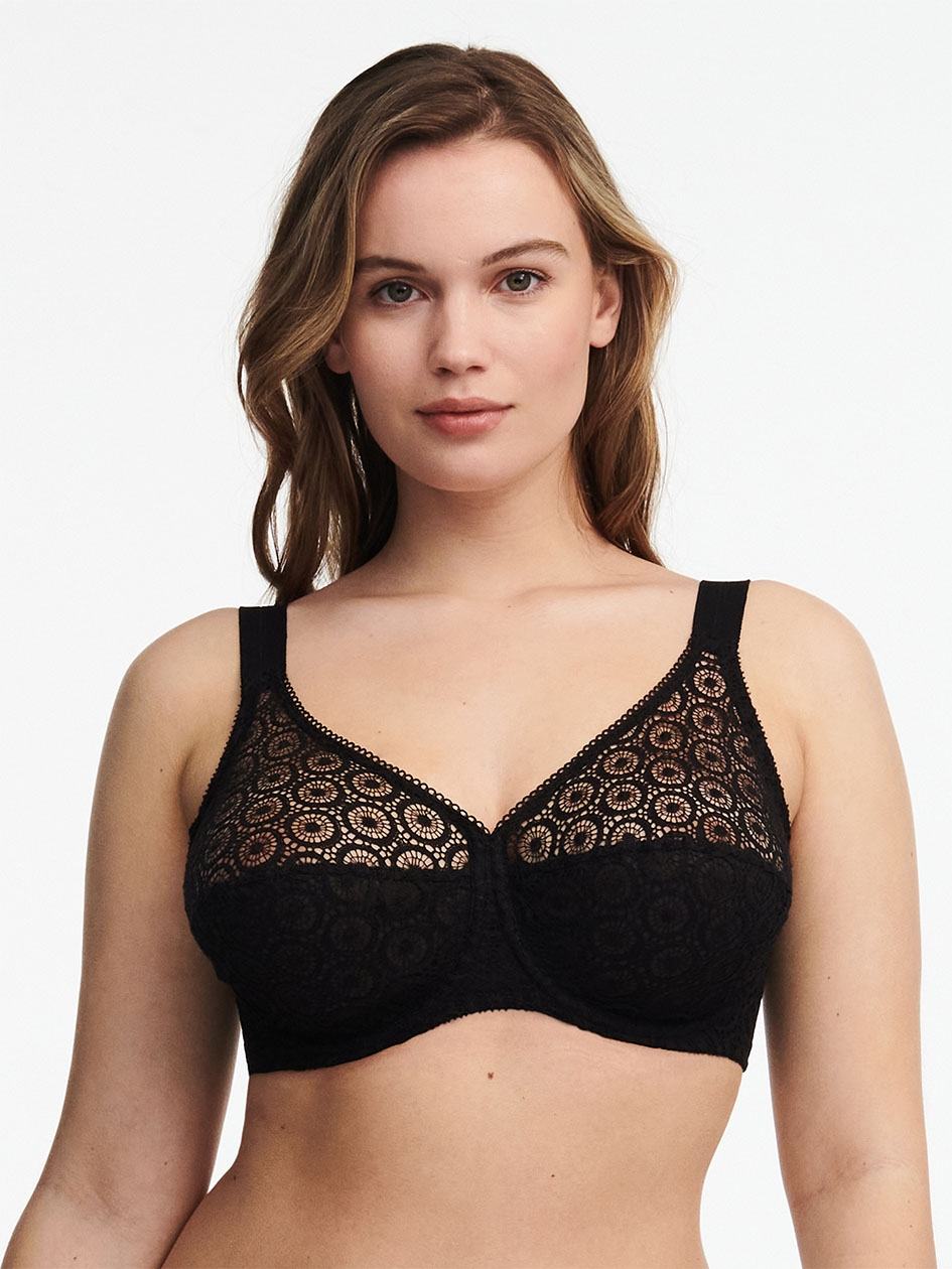 Black Chantelle Fete Full Coverage Women Unlined Bra | PMQ893WA