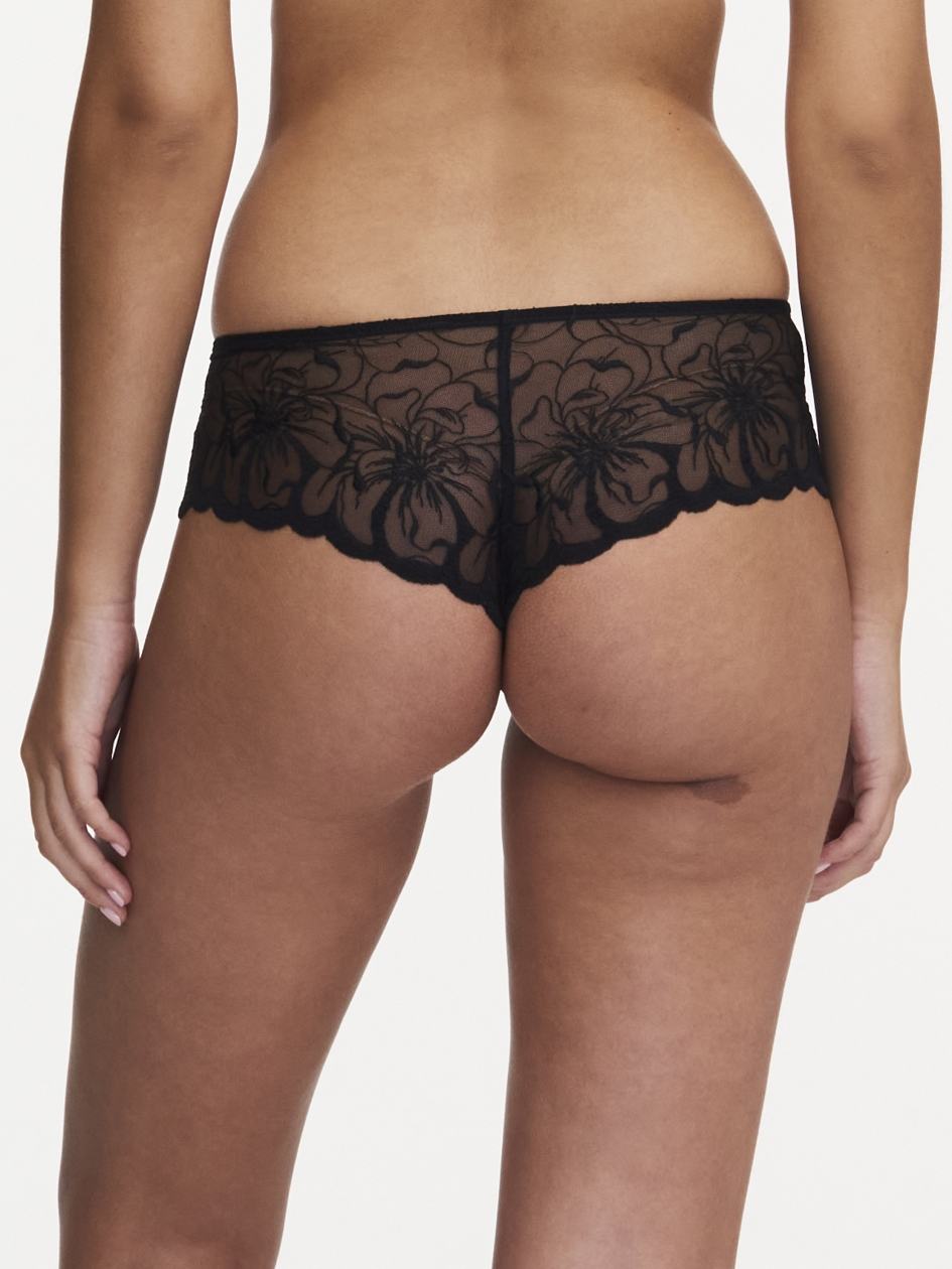 Black Chantelle Fleurs Women Hipster Panty | GAV311ZB