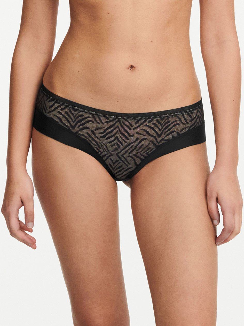 Black Chantelle Graphic Allure Lace Women Hipster Panty | UHZ7935CQ