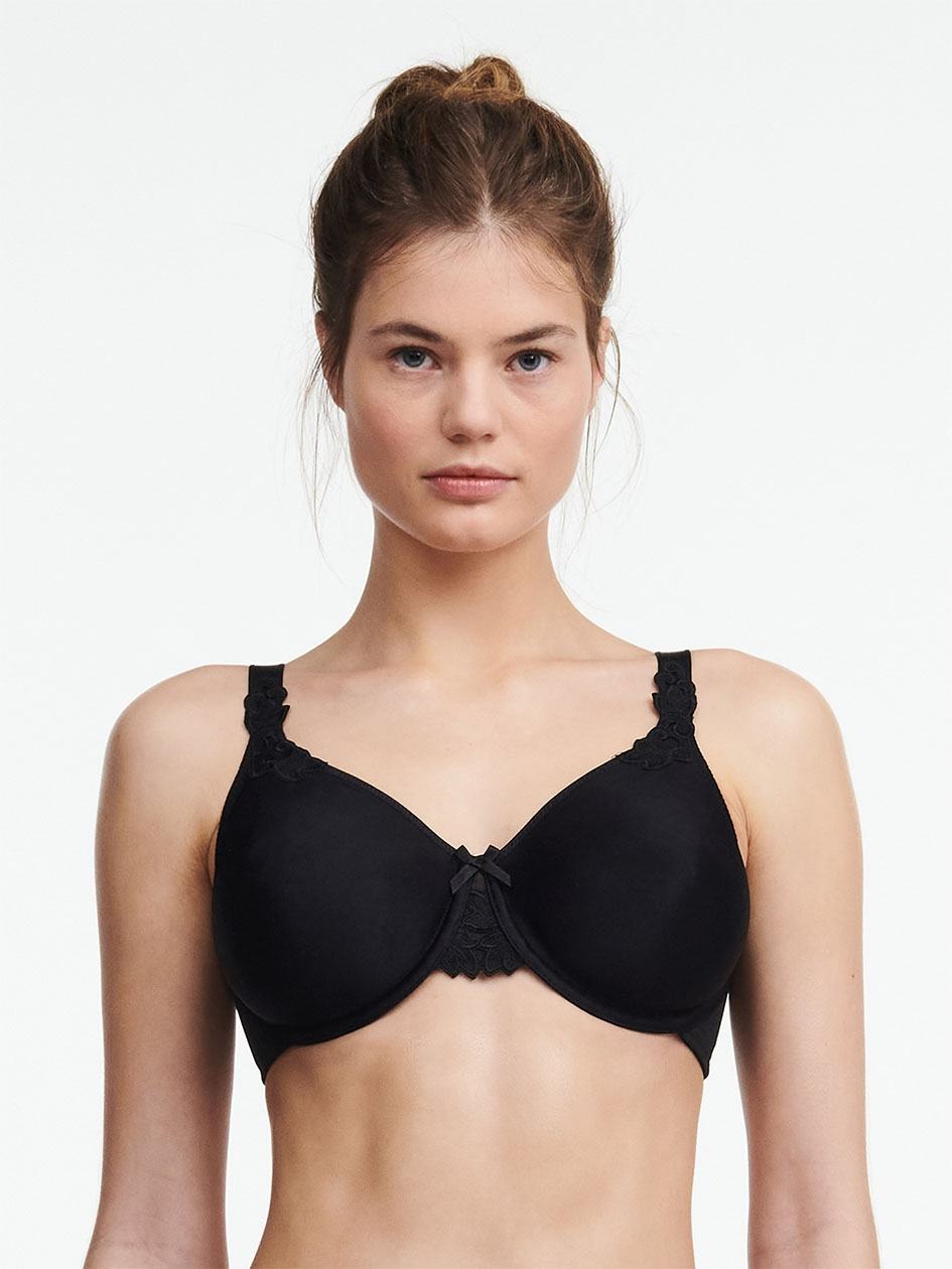 Black Chantelle Hedona Seamless Minimizer Women Unlined Bra | SDZ1088IQ