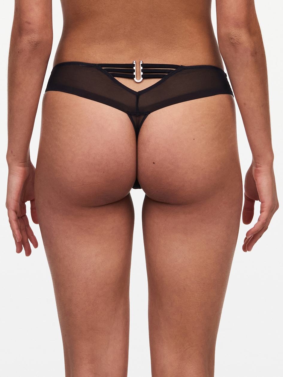 Black Chantelle Impulse Women Thong Panty | XFR6271PA