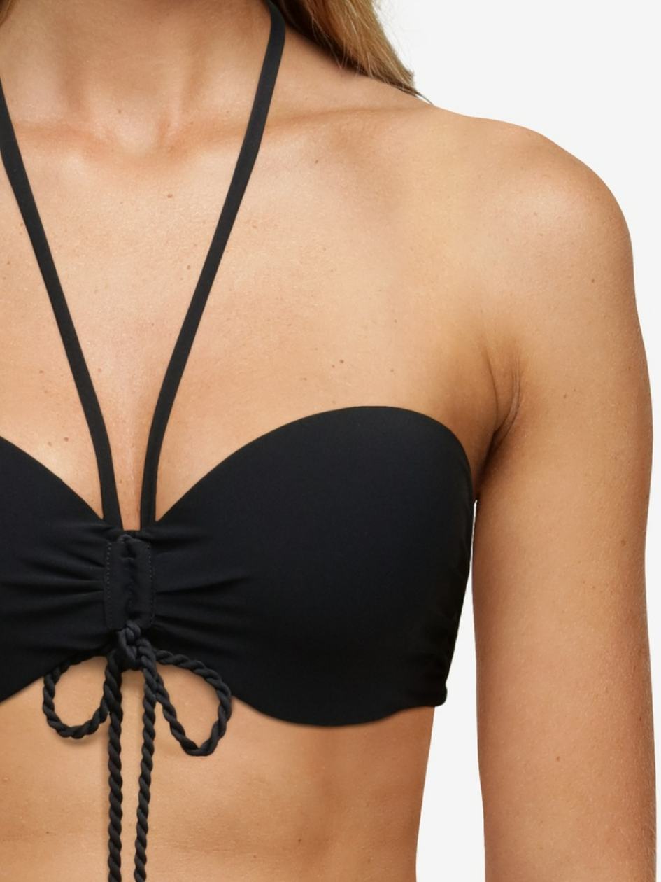 Black Chantelle Inspire Bandeau Swim Women Bikini Tops | JYL7438IE