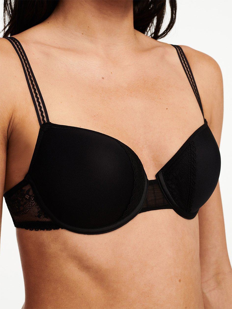 Black Chantelle Maddie Memory Foam Women Bras | QPJ1547JT