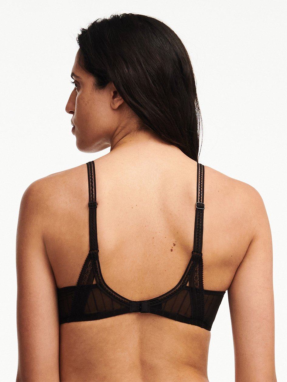 Black Chantelle Maddie Plunge Women T-Shirt Bra | ZAC6057KF