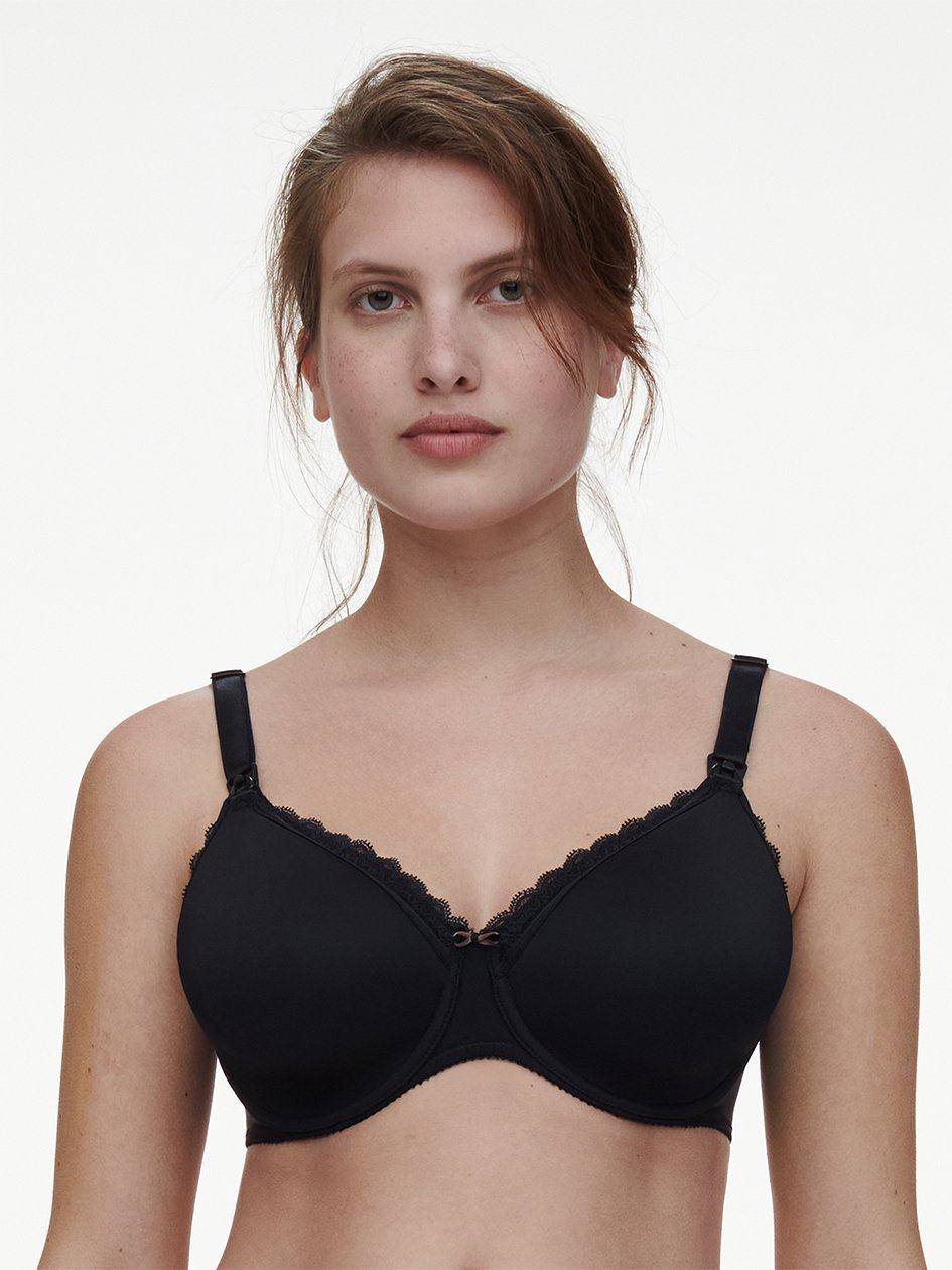 Black Chantelle Merci Lightweight Nursing Women Bras | GSW7738MR