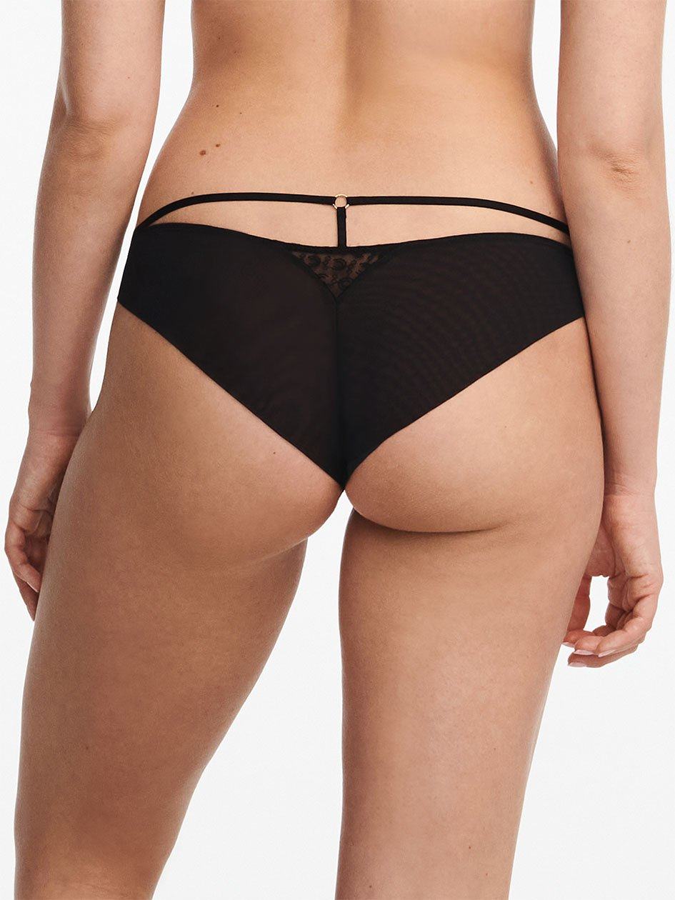 Black Chantelle Monogram Cheeky Women Bikini Panty | TGY6015WG