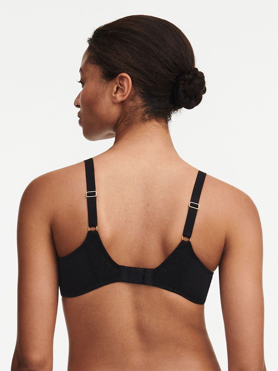 Black Chantelle Monogram Smooth Lightweight Women T-Shirt Bra | AIS2532XG