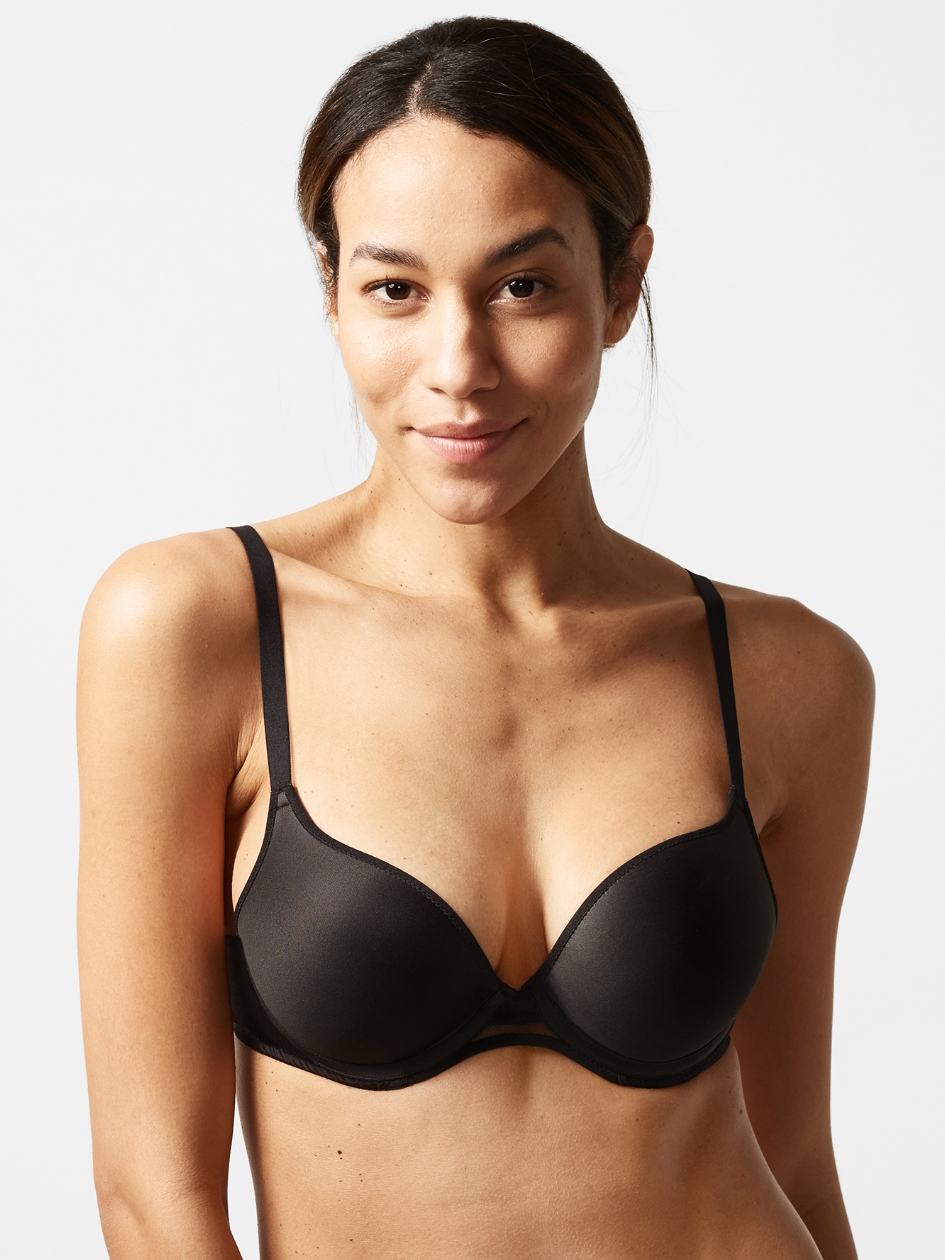 Black Chantelle Nais Push-Up Women Bra | FRX8968PE