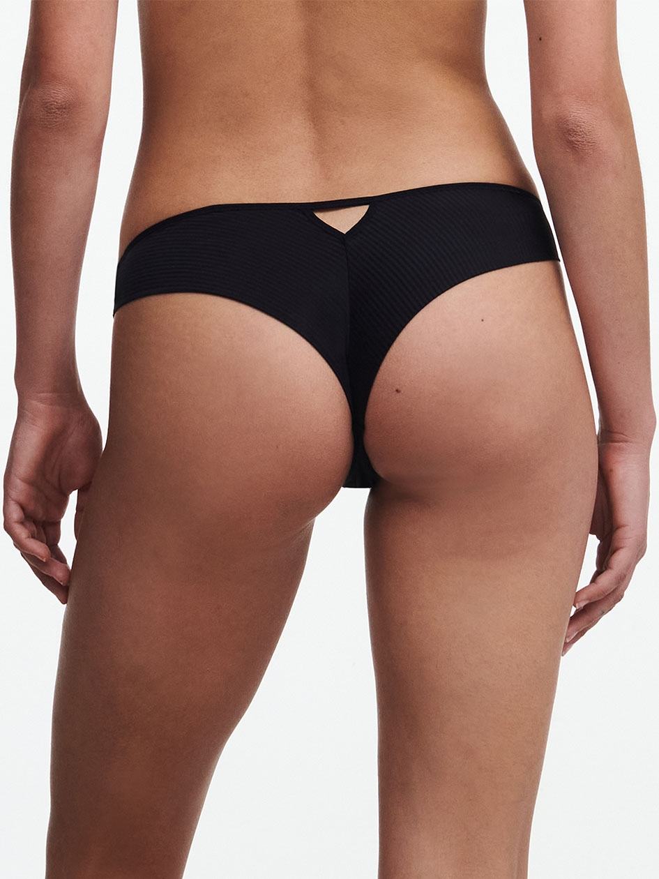 Black Chantelle Nais Women Thong Panty | CQQ721VX