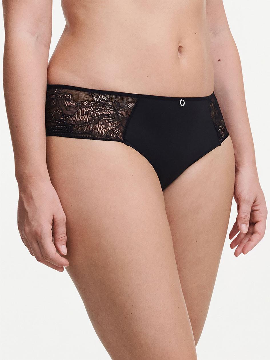 Black Chantelle Naya Lace Women Hipster Panty | GFJ3824XK