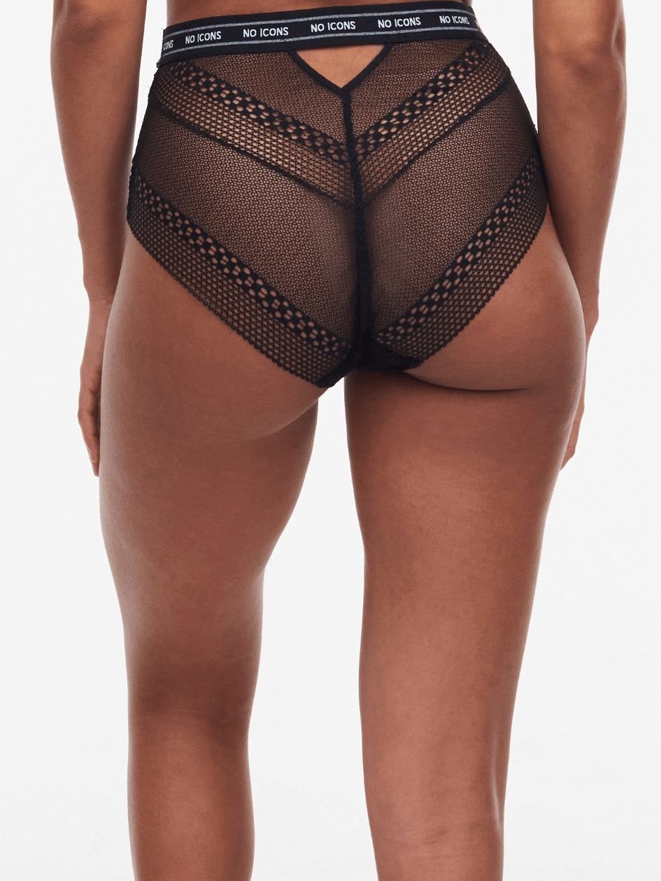 Black Chantelle No Icons High Waist Full Women Briefs | YXM6561HW