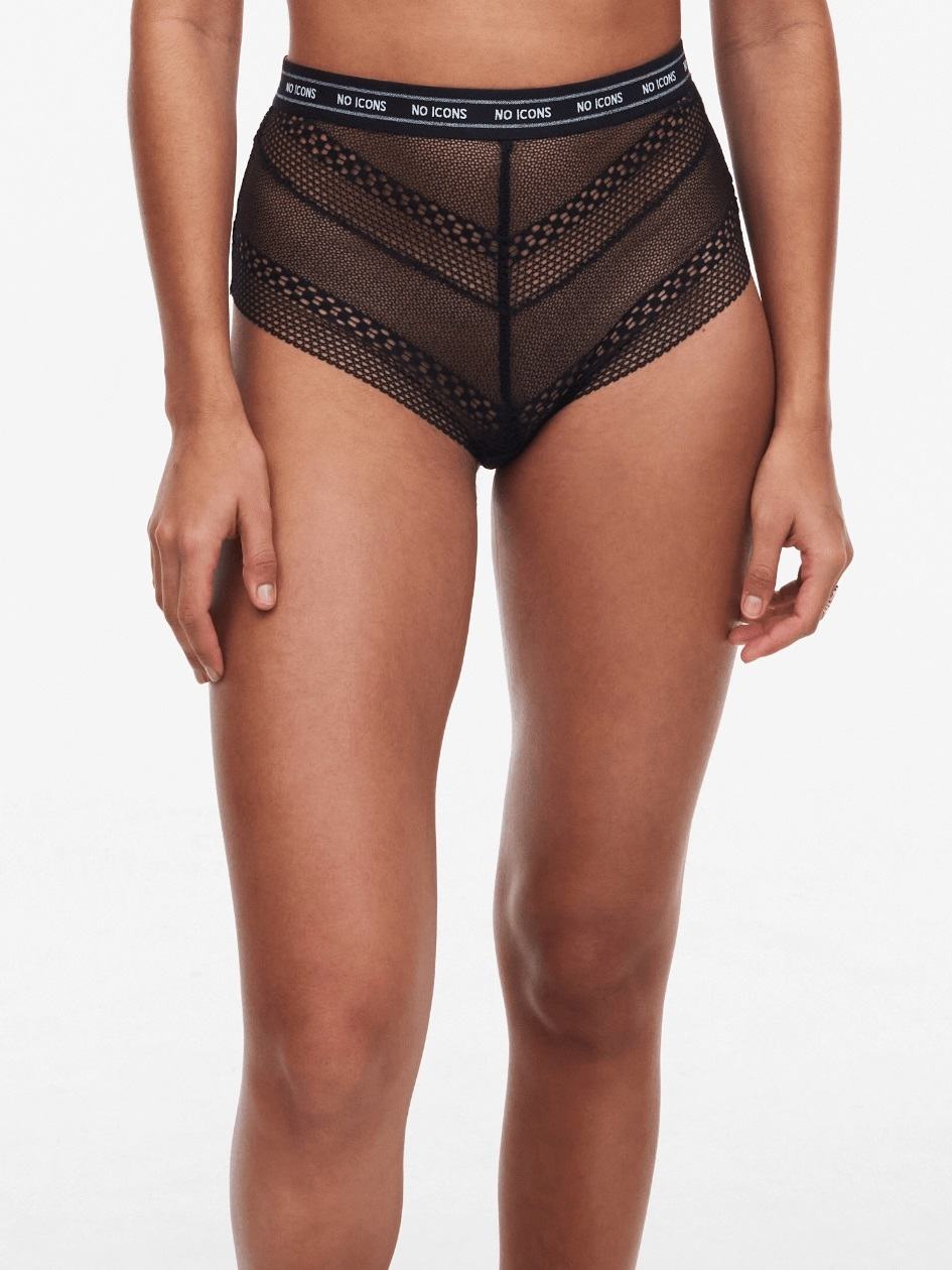 Black Chantelle No Icons High Waist Full Women Briefs | YXM6561HW