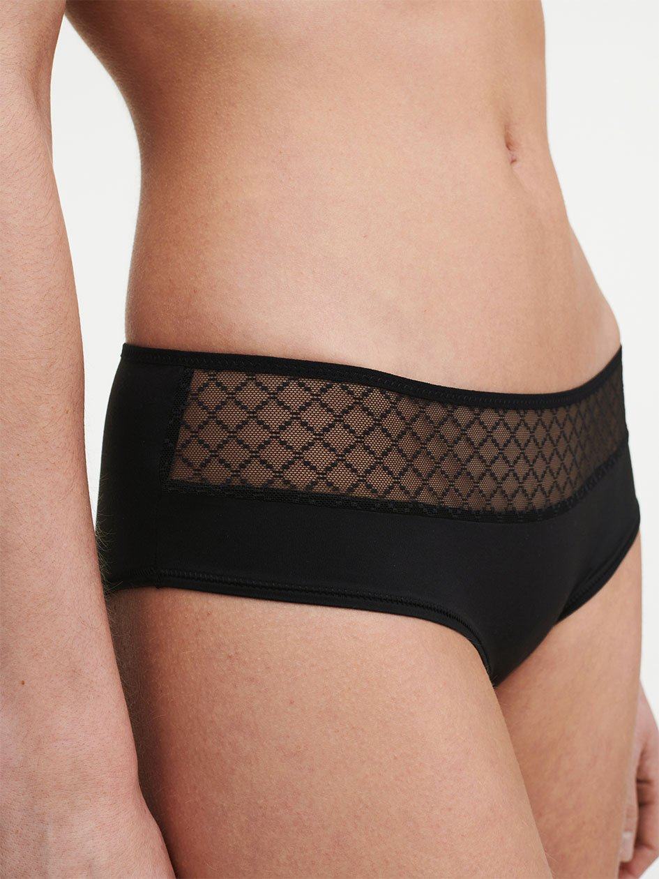 Black Chantelle Norah Chic Women Hipster Panty | OGJ8045OZ