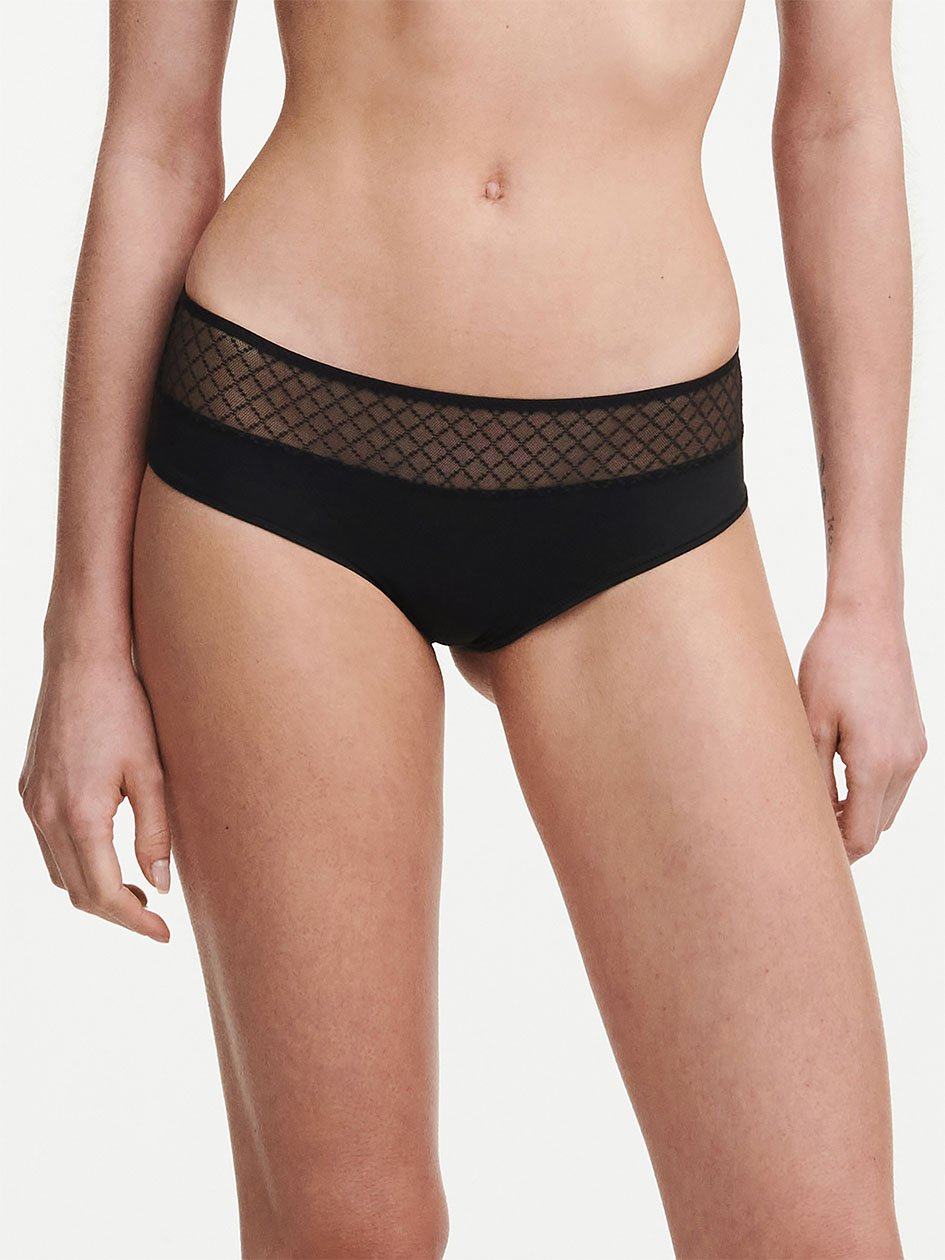 Black Chantelle Norah Chic Women Hipster Panty | OGJ8045OZ