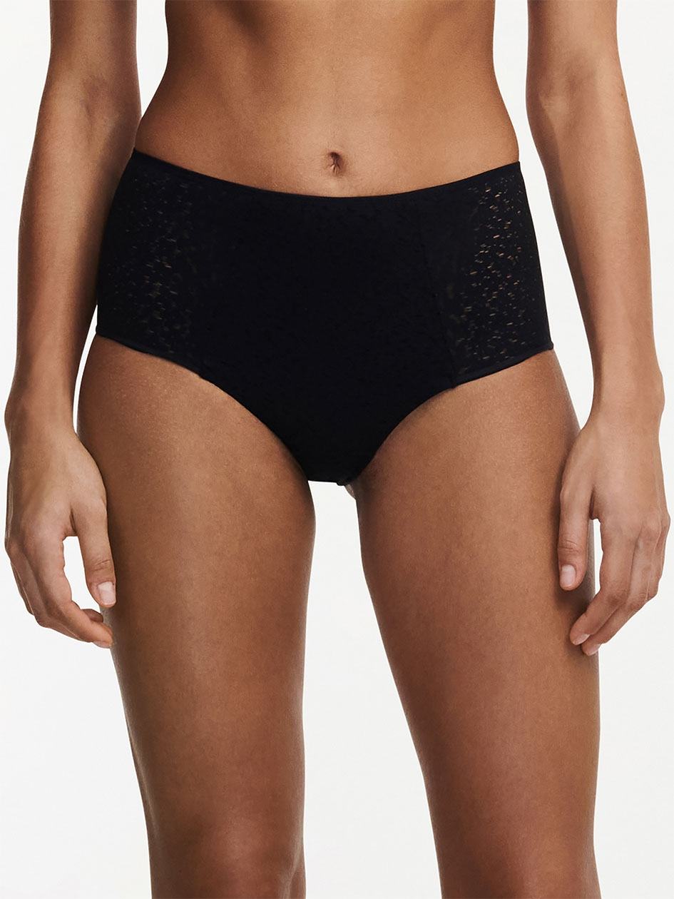 Black Chantelle Norah Comfort High Waist Women Briefs | LHD13RC