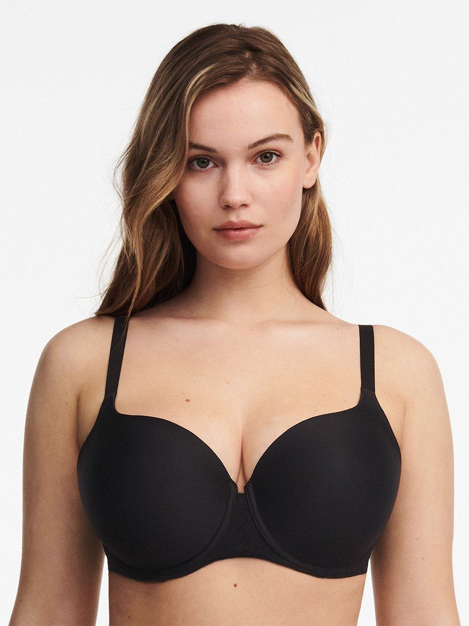 Black Chantelle Norah Comfort Smooth Sweetheart Women T-Shirt Bra | EXH8379ST