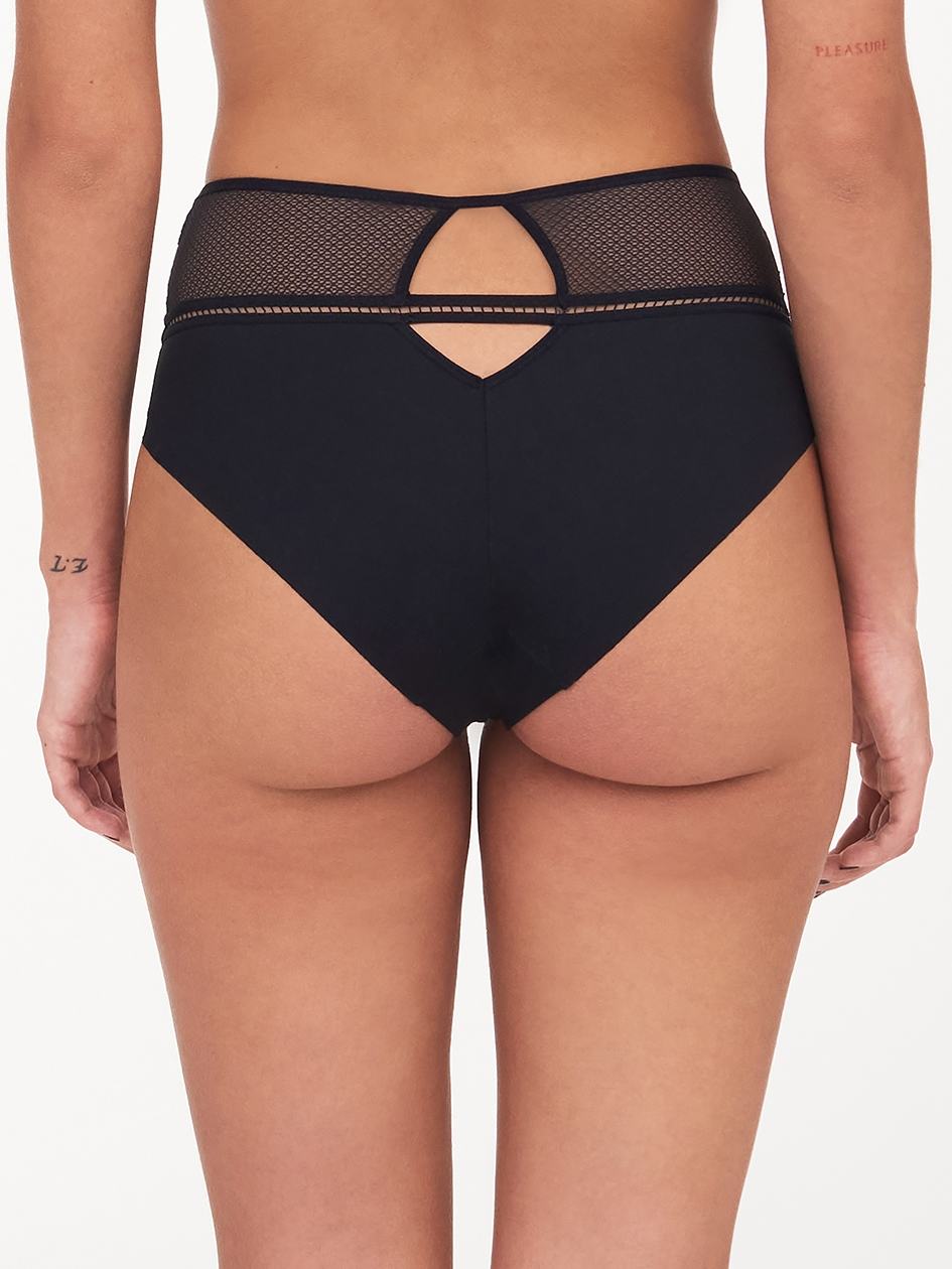 Black Chantelle Olivia High Waist Women Briefs | XOK6361BC