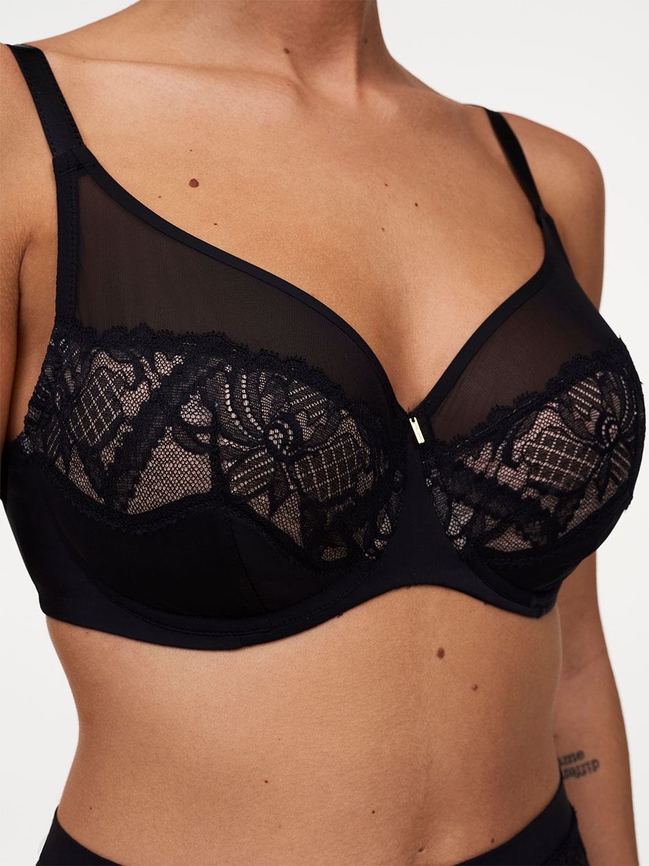 Black Chantelle Orangerie Dream Full Coverage Underwire Women Bras | SWA51OA