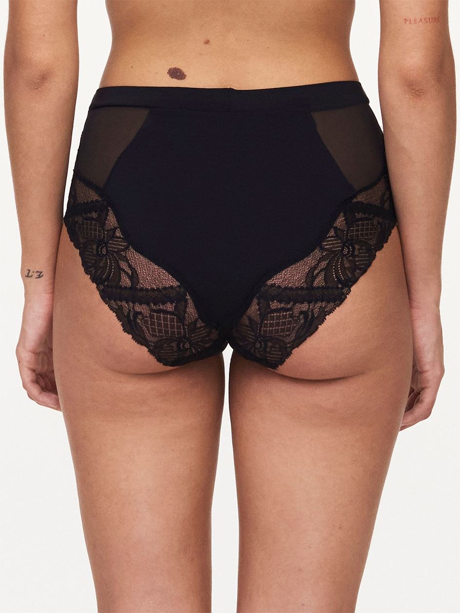 Black Chantelle Orangerie Dream High Waist Women Briefs | FDG4957GJ