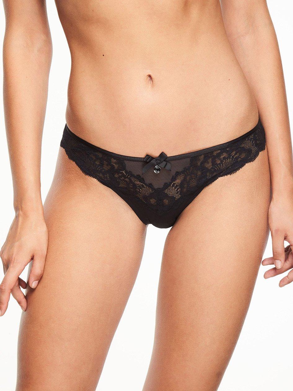 Black Chantelle Orangerie Women Bikini Bottoms | STO9237ZJ