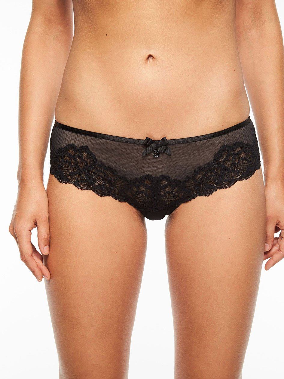 Black Chantelle Orangerie Women Hipster Panty | MGY7012XT