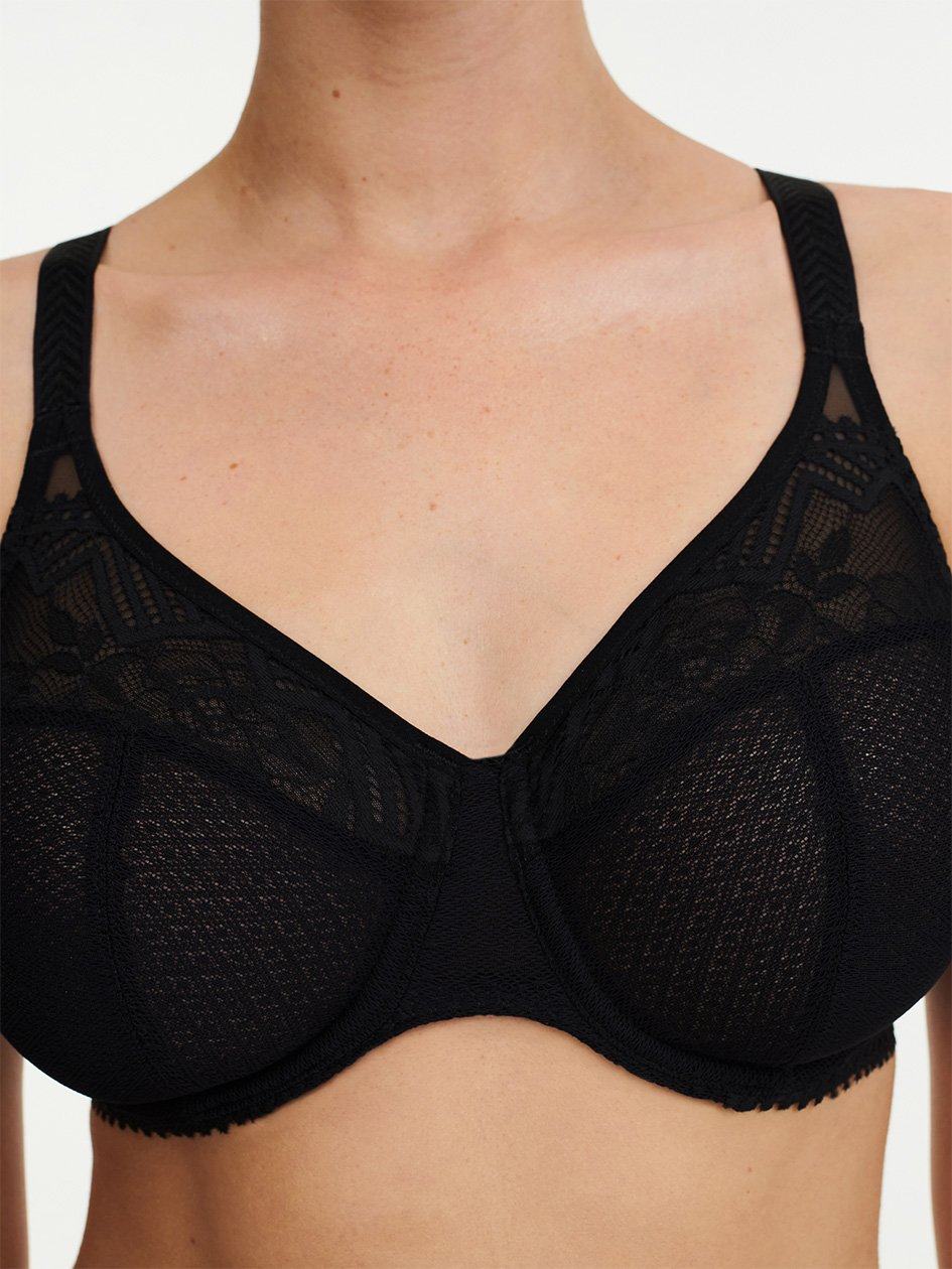 Black Chantelle Origins Lace Full Coverage Underwire Women Bras | PMY9040TK