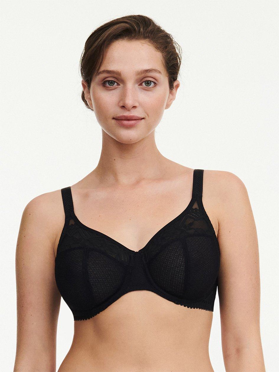 Black Chantelle Origins Lace Full Coverage Underwire Women Bras | PMY9040TK