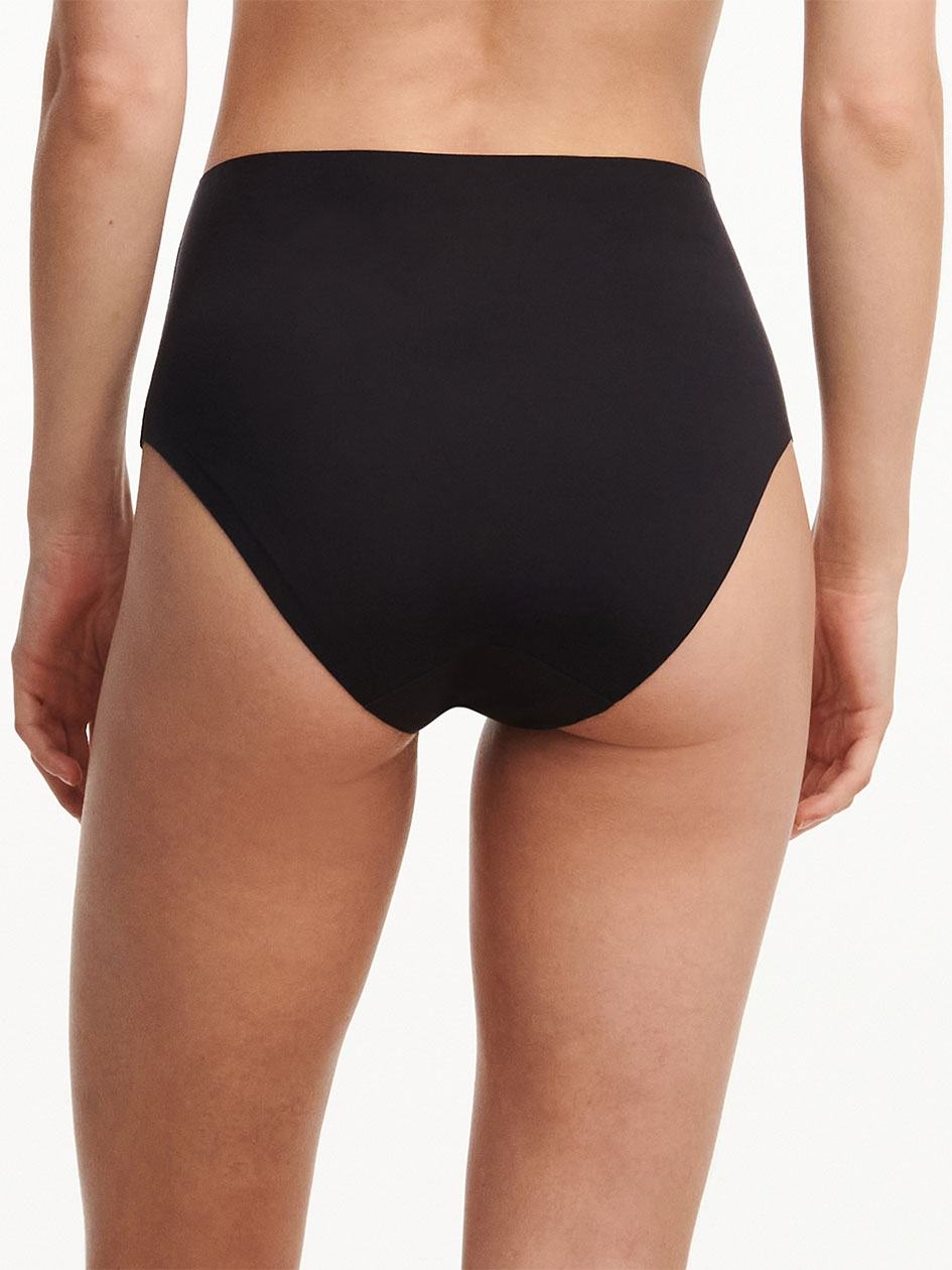 Black Chantelle Pure Light High Waist Women Briefs | HQQ8150YO