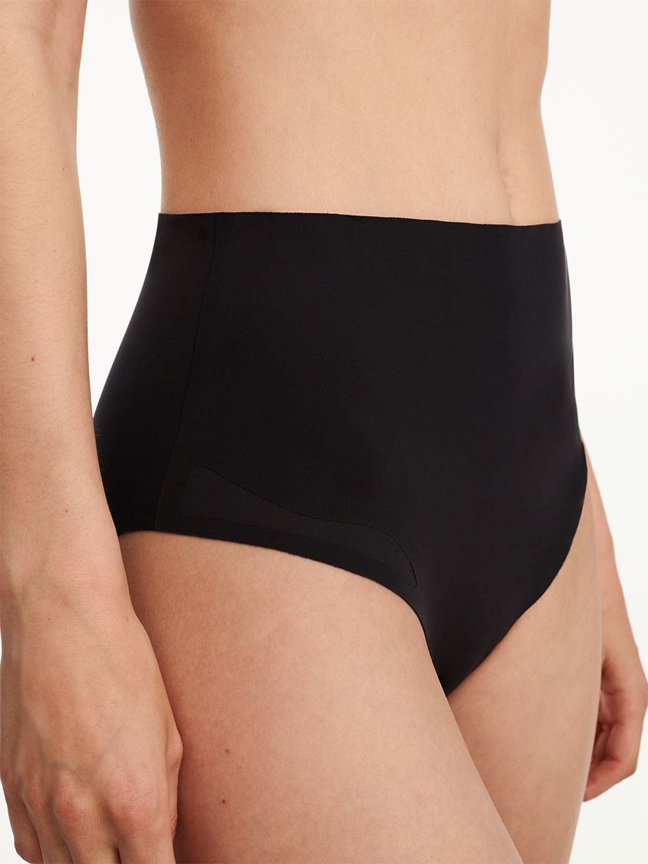 Black Chantelle Pure Light High Waist Women Briefs | HQQ8150YO