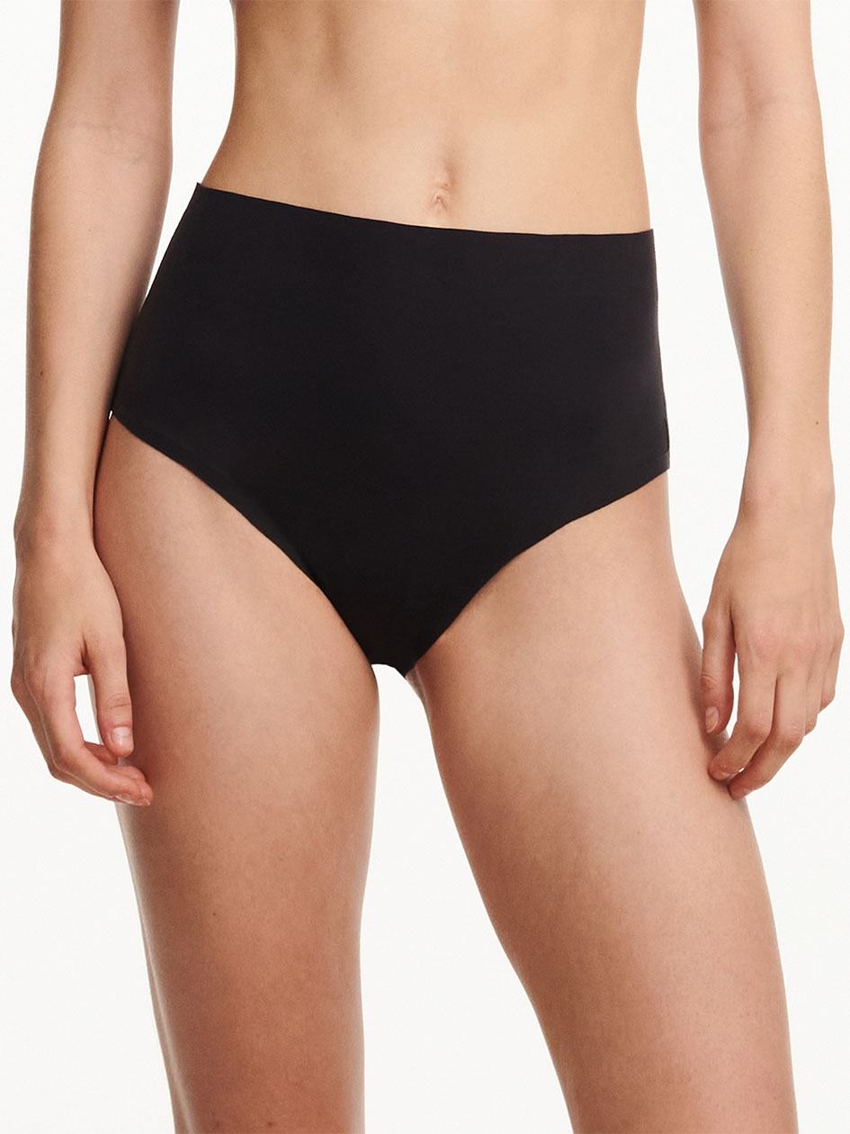 Black Chantelle Pure Light High Waist Women Briefs | HQQ8150YO