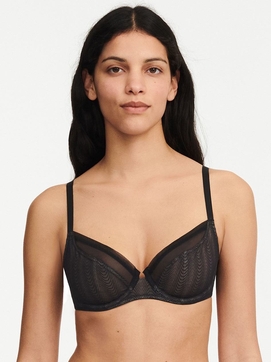 Black Chantelle Romane Underwire Women Bras | FWK4396GI