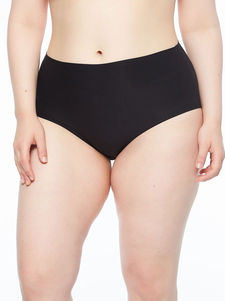 Black Chantelle SoftStretch Full Women Briefs | UVS6136UJ