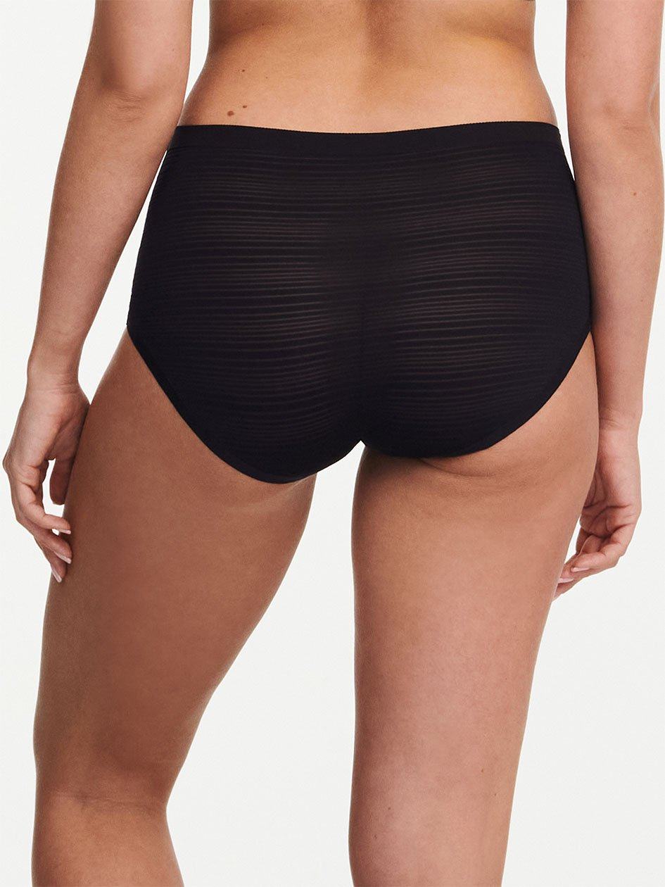 Black Chantelle SoftStretch Stripes Women Briefs | FHV826SL