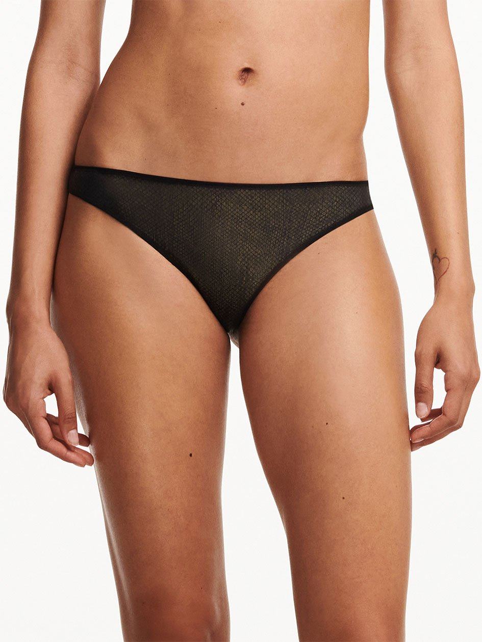 Black Chantelle X Women Thong Panty | JDT2066ZY