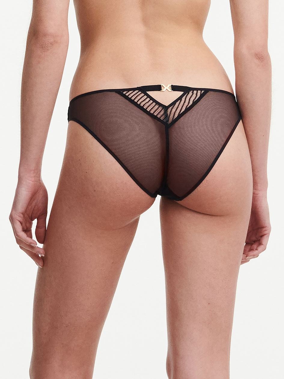 Black Chantelle tXture Women Briefs | WKX5170VP