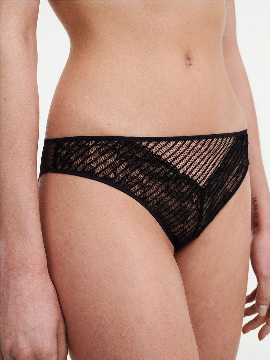 Black Chantelle tXture Women Briefs | WKX5170VP