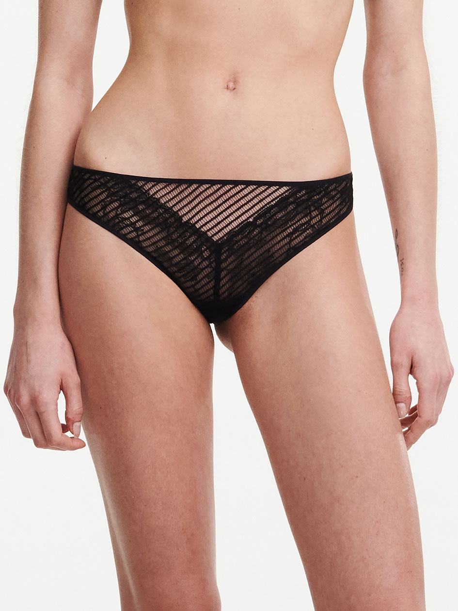 Black Chantelle tXture Women Briefs | WKX5170VP