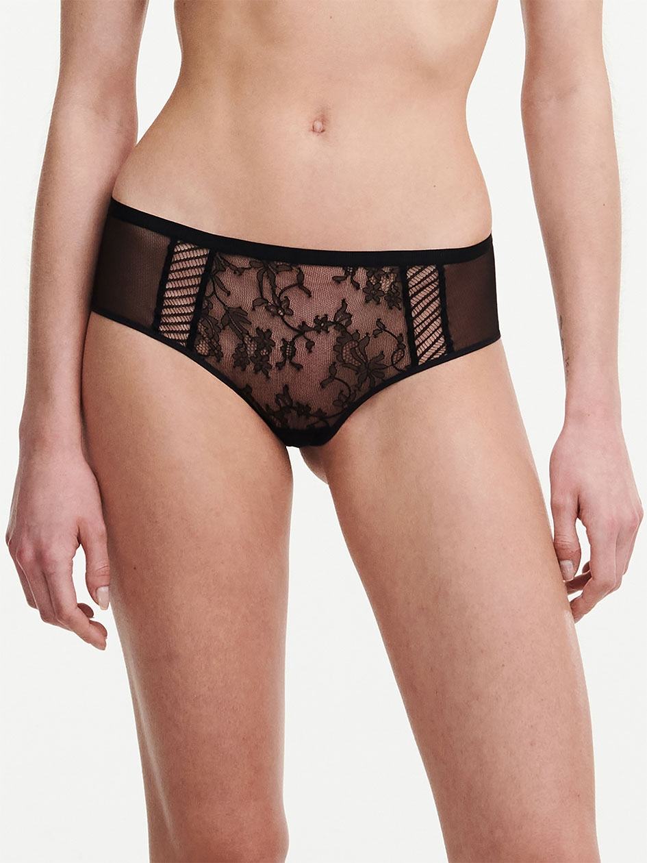 Black Chantelle tXture Women Hipster Panty | CUX917IB