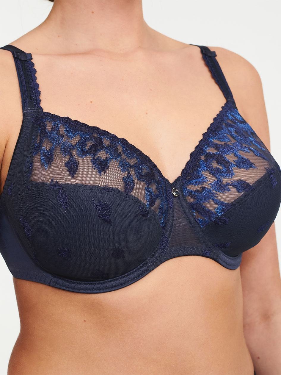 Blue Chantelle Bold Curve Full Coverage Women Unlined Bra | BAB9691HZ