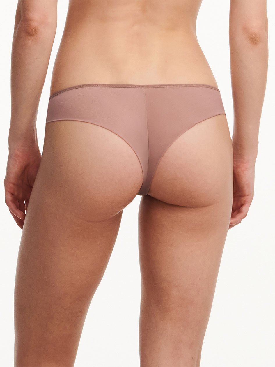 Brown Chantelle Naya Lace Women Thong Panty | AJR9272LB