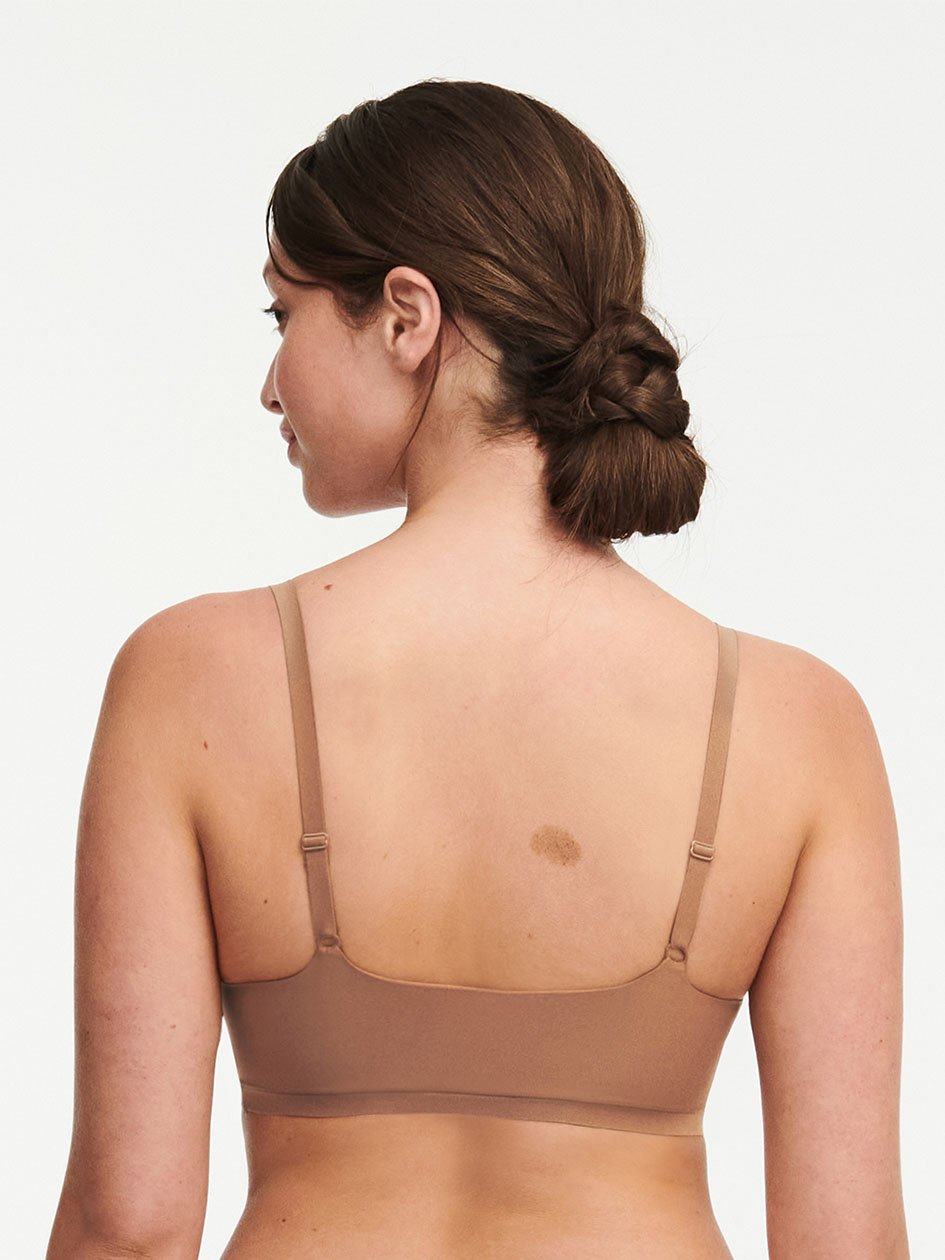 Brown Chantelle SoftStretch Scoop Padded Women Bralettes | DIY5073OO