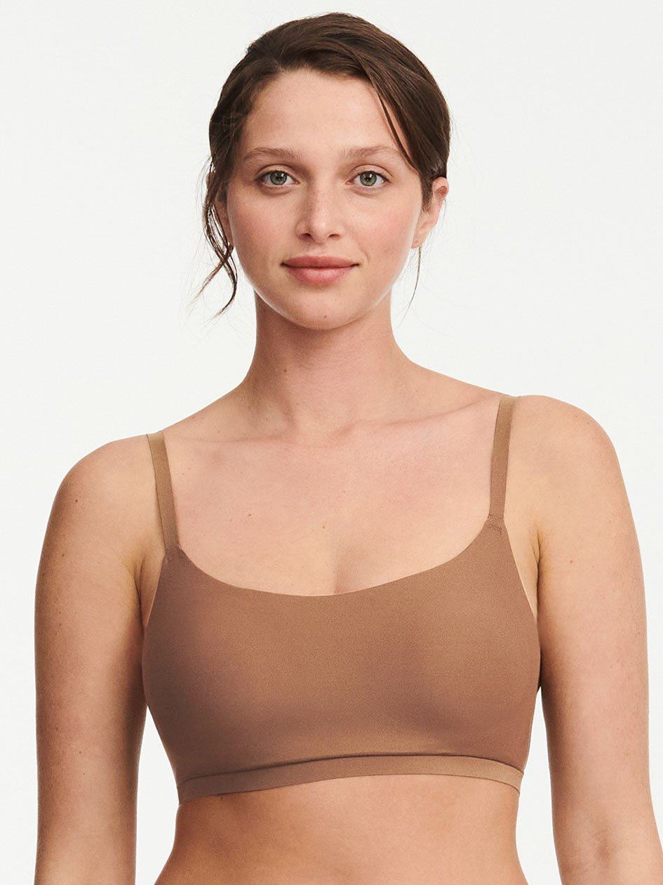 Brown Chantelle SoftStretch Scoop Padded Women Bralettes | DIY5073OO