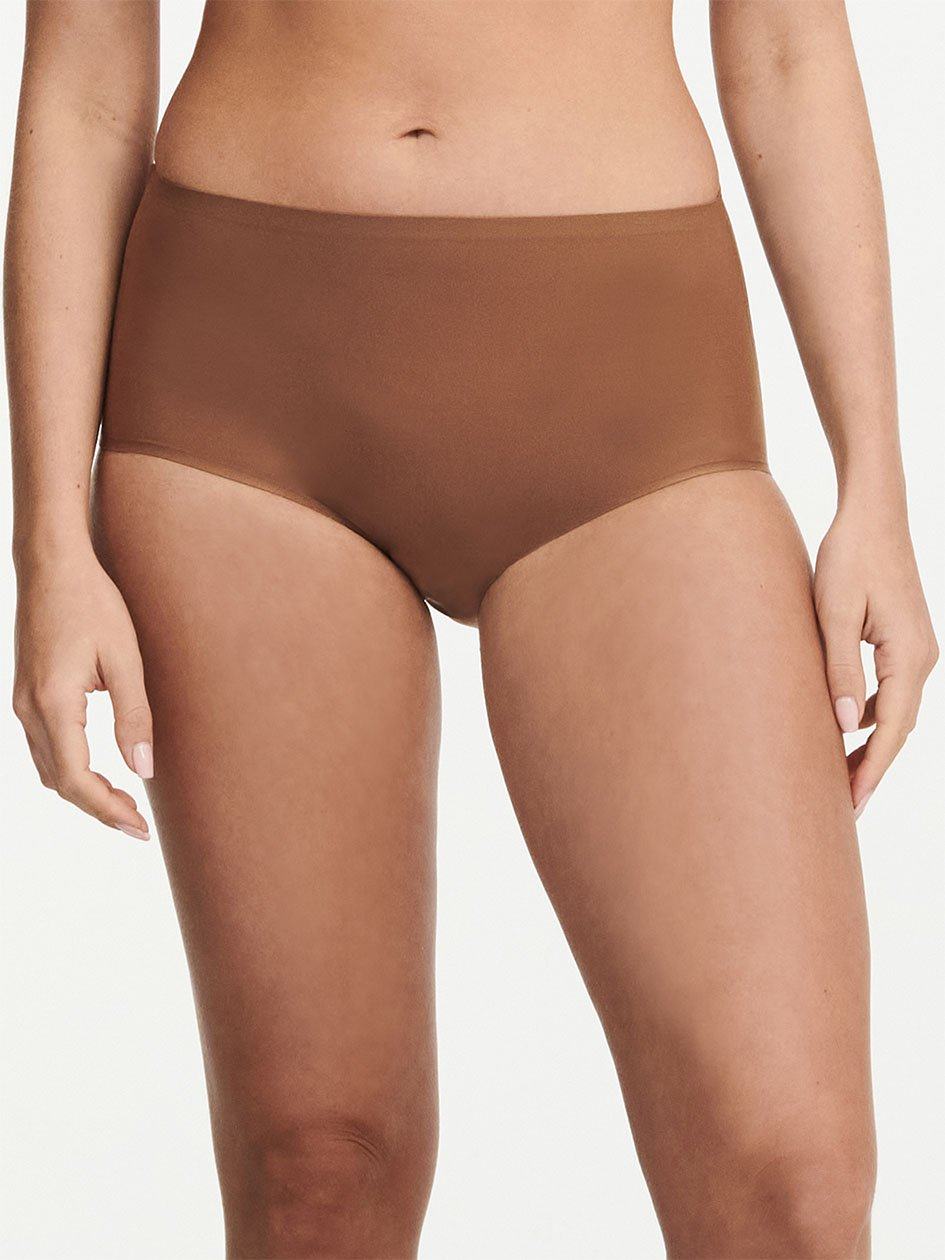 Brown Chantelle SoftStretch Women Briefs | NER2623ES