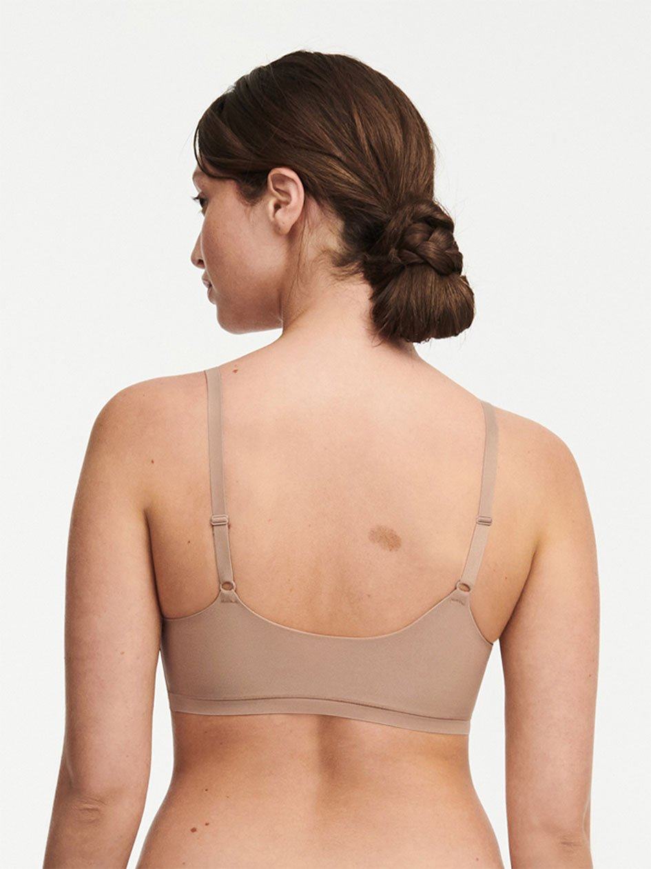 Coffee Chantelle SoftStretch Scoop Padded Women Bralettes | YWB346JL