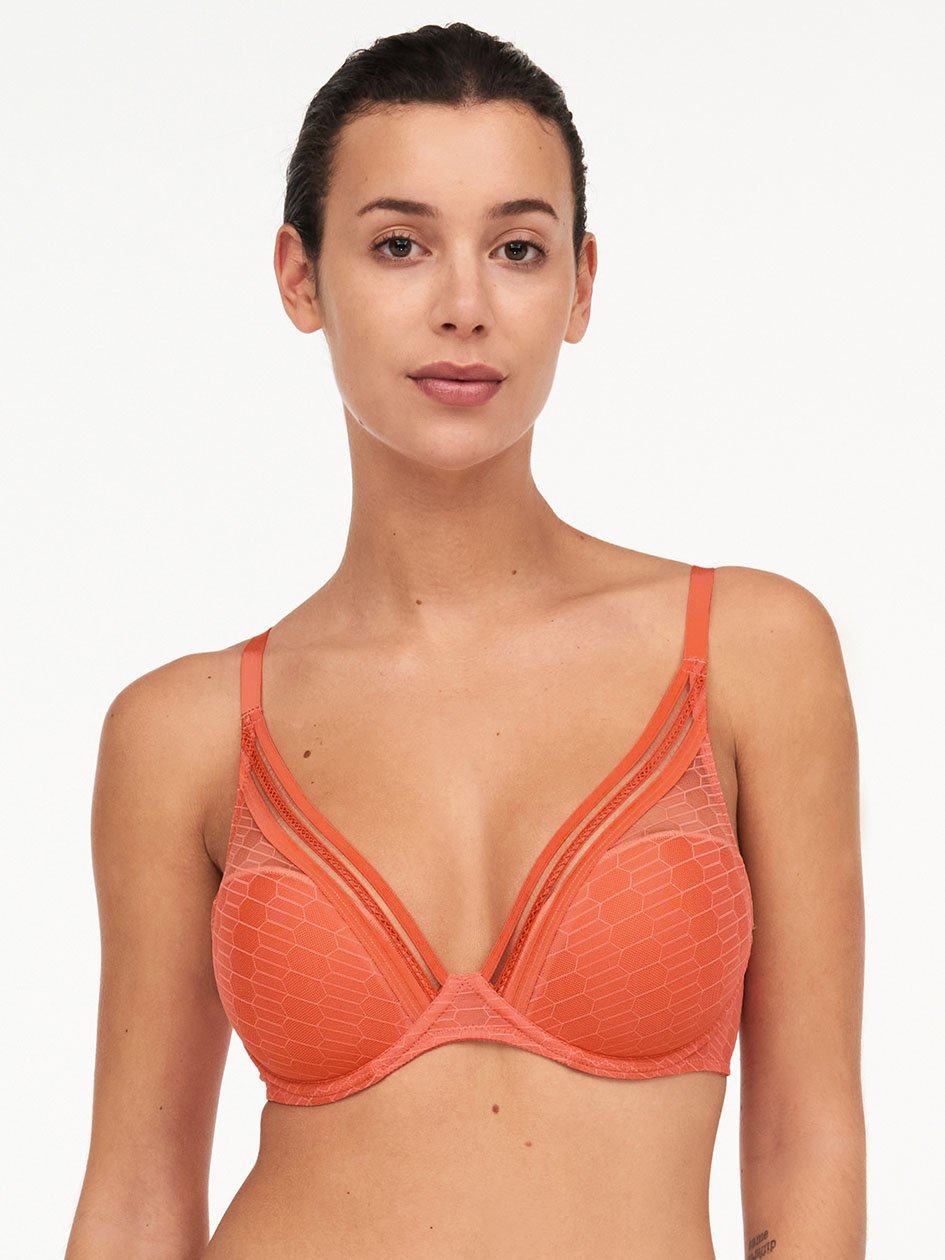 Coral Chantelle Only Manhattan Plunge Women T-Shirt Bra | OEW4558CL