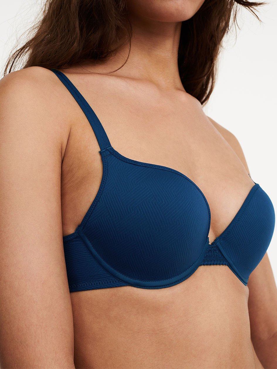 Deep Blue Chantelle Dream Today Push Up Women Bra | HOT248BZ